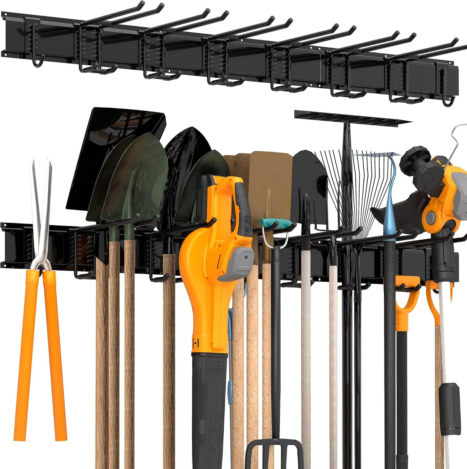 Garage Wall Organizer, Heavy Duty Tool Hangers for Garage Wall with 8 Double