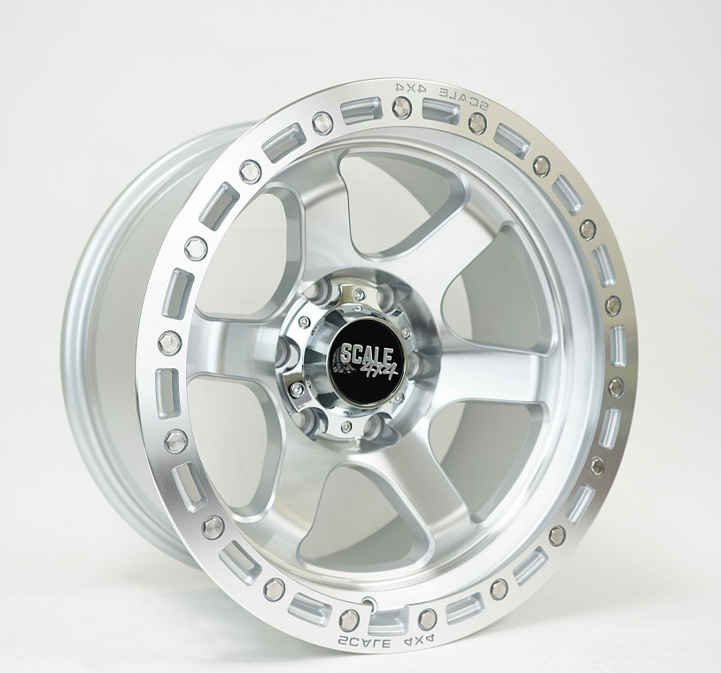 SCALE 4X4 S03 Rim 17X9 6X139.7 Offset -25 Machined (Quantity of 1)