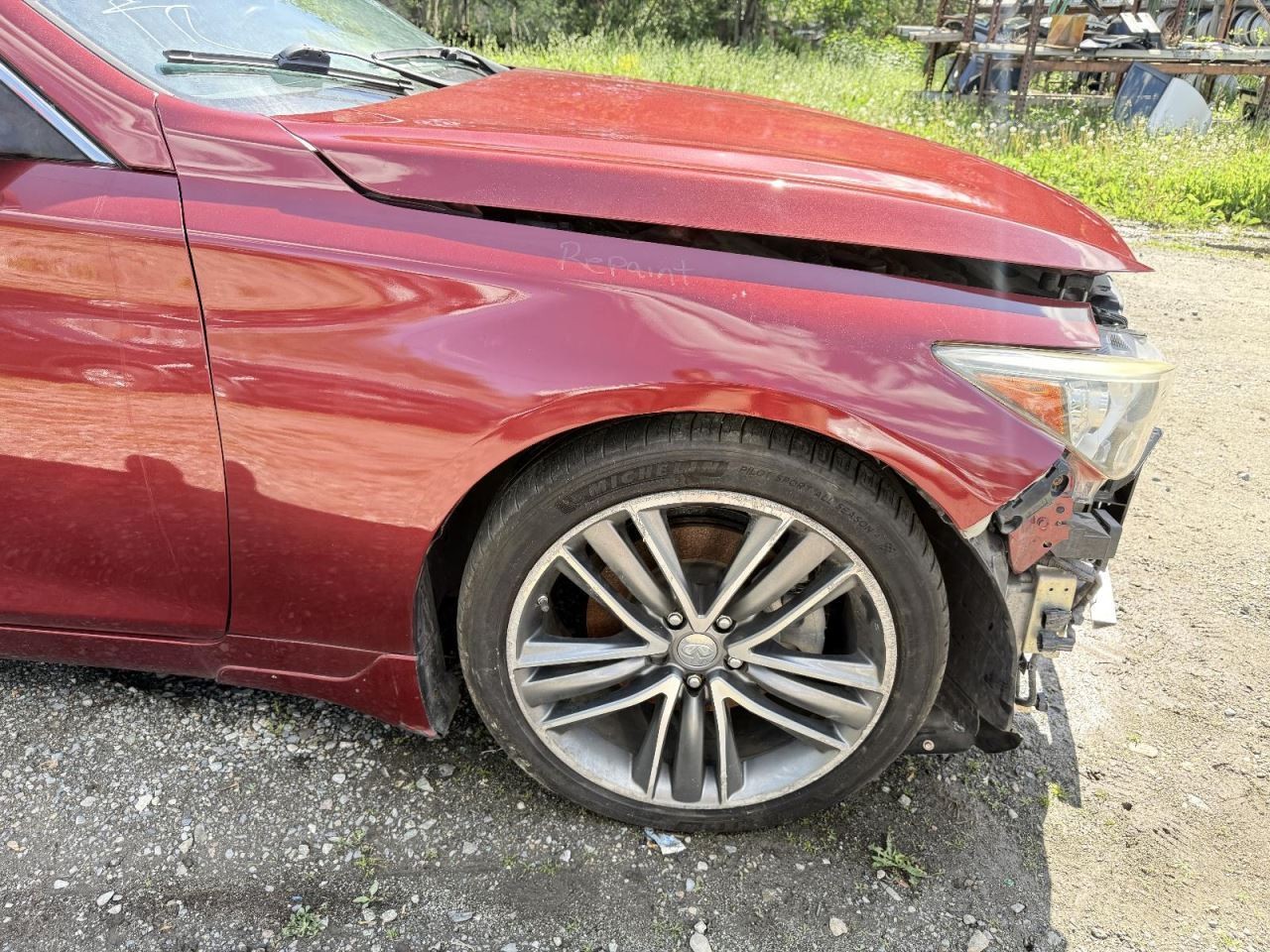 2014-2024 Infiniti Q50 Right Passenger Side Fender Repainted Red