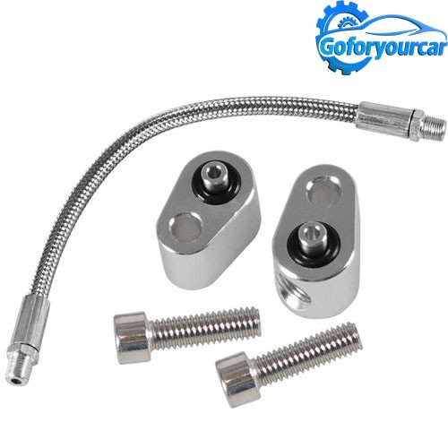 For LS LS1 Throttle Body Bypass Coolant Steam Port Crossover Hose Braided Kit