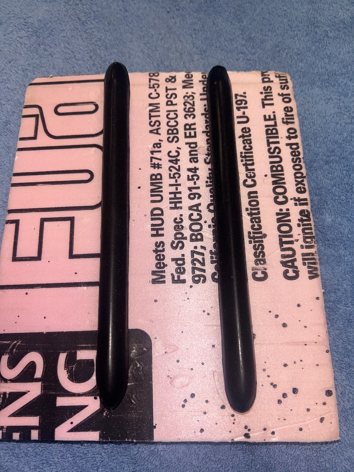 1970 Dodge Super Bee Coronet Charger Front Rubber Bumper Guard Cushions