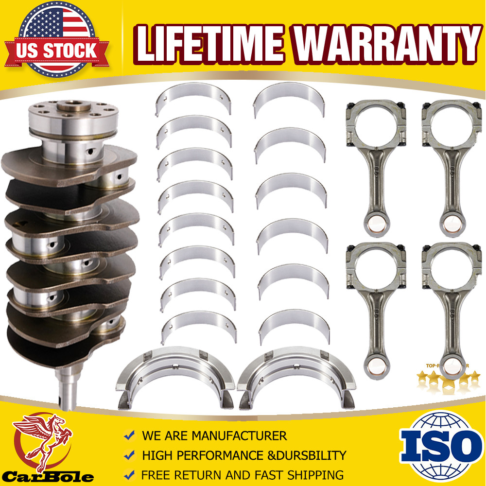 EJ257 Crankshaft+4X Connecting Rod+Main&Rod Bearing For Subaru Impreza WRX 2.5L