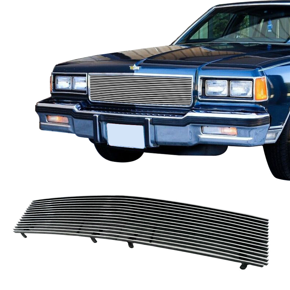 Fits 1986-1990 Chevy Caprice Upper Aluminum Chrome Billet Grille Insert Grill