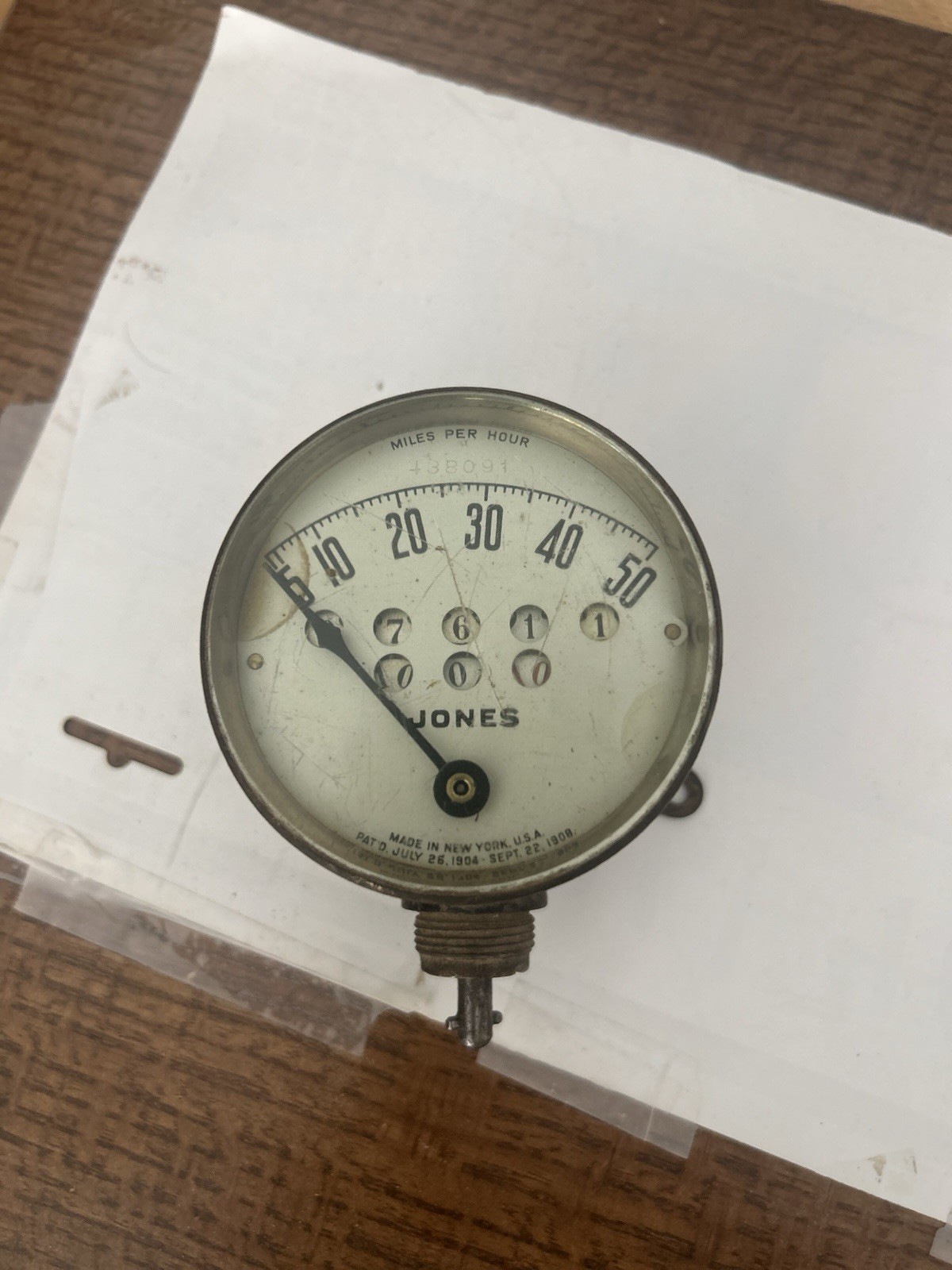 Antique Jones Speedometer Antique Jones Speedometer