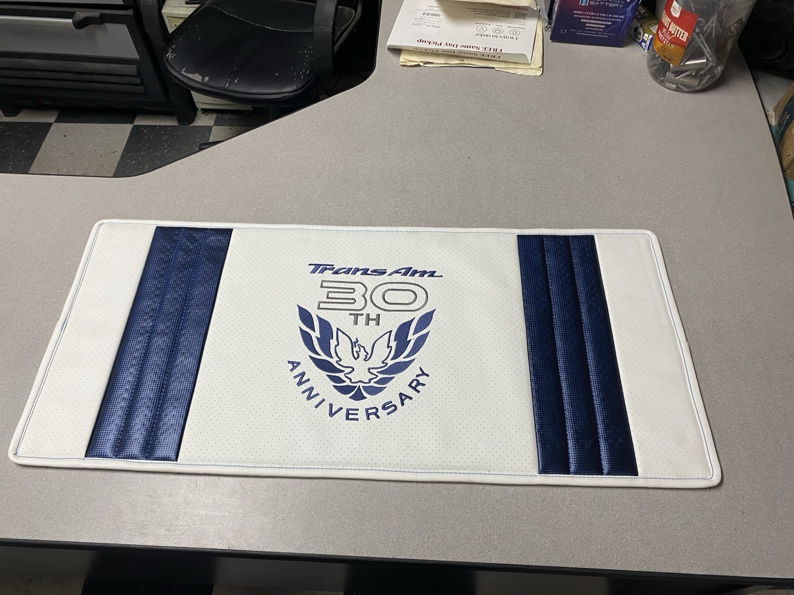 1999 30TH Anniversary Pontiac Trans am Trophy Mat. White W/BLUE STRIPES IN STOCK