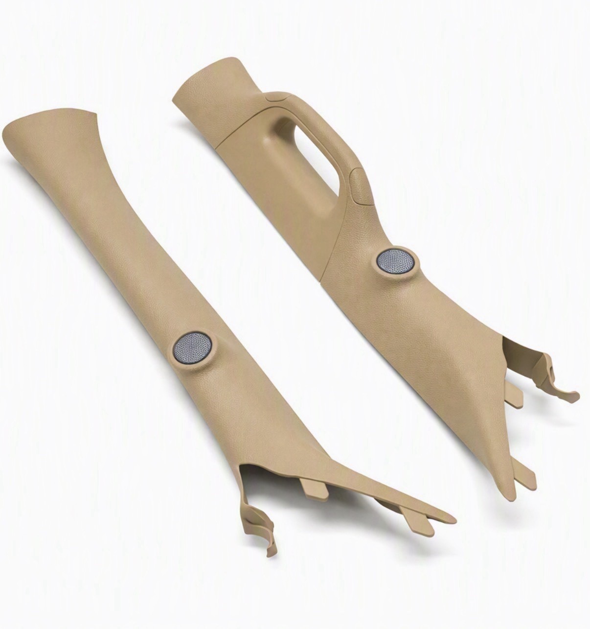 2009–2014 Ford F‑150 A‑pillar trim Medium Camel OEM RH & LH w/ Sony tweeters