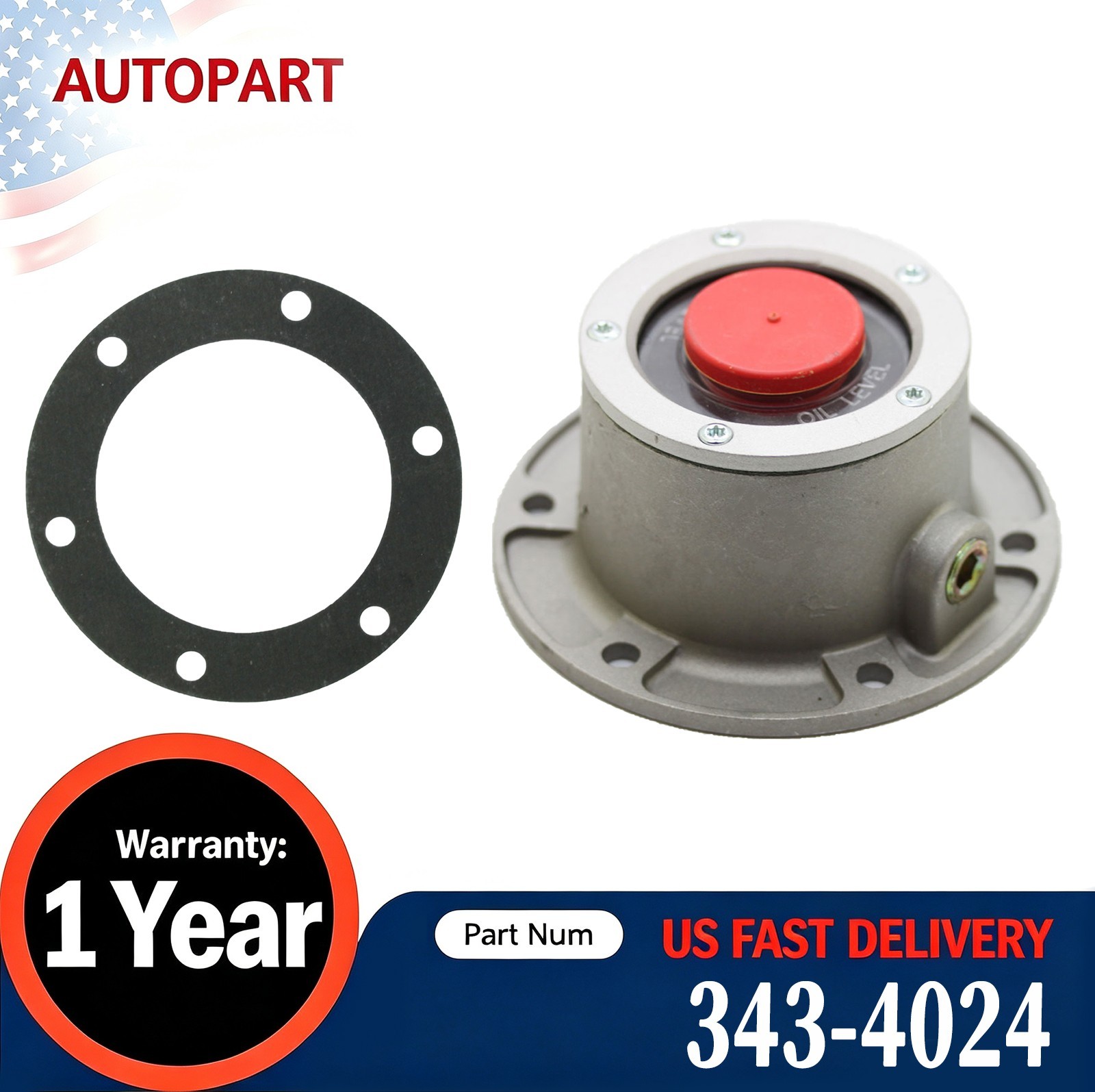 2PCS Trailer Hub Cap Steer Axle Aluminum Replacement 3434024 , 343-4024 Ford MCI