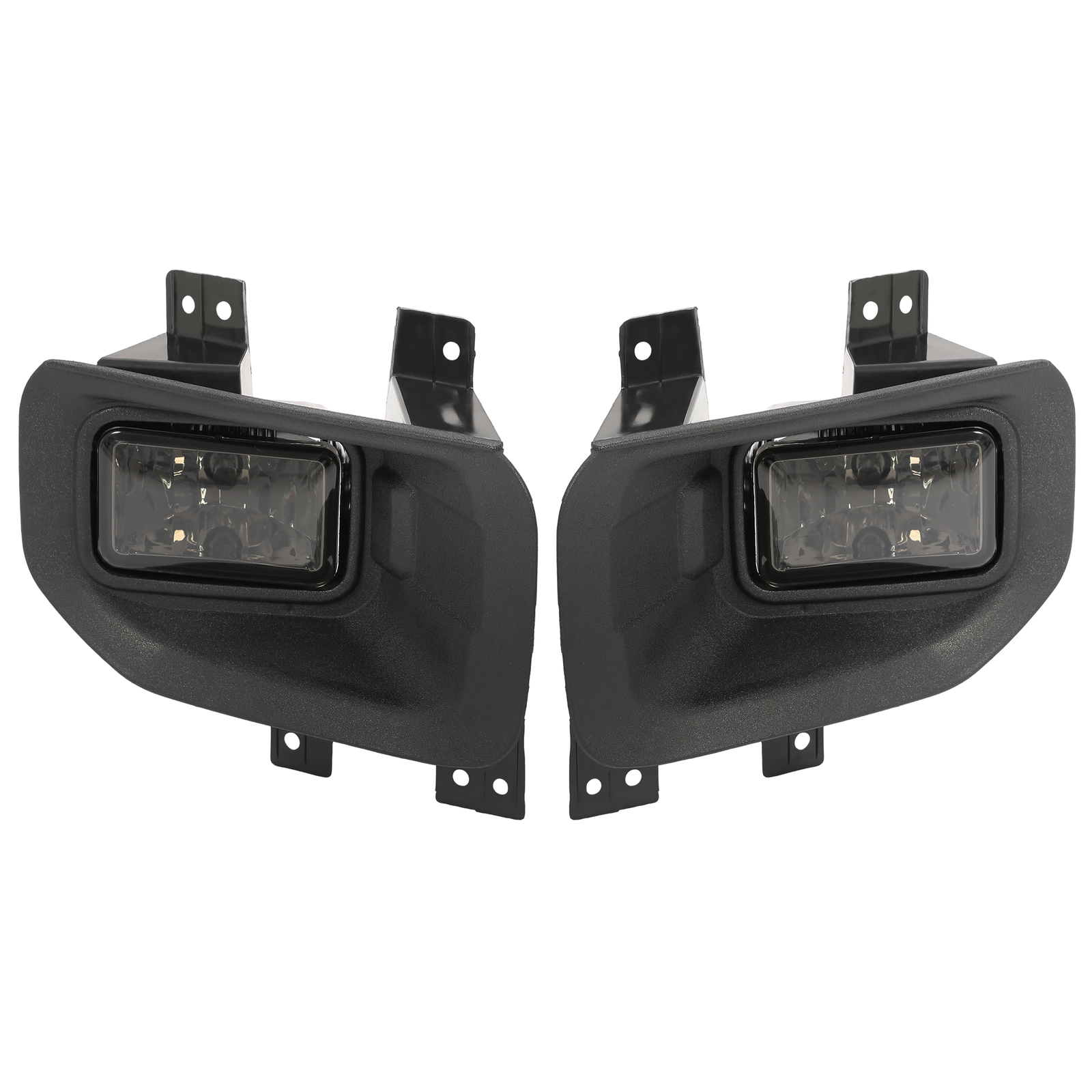 1 Pair Fog Lights Driving Lamps w/ Bulbs Smoke  For Ford F150 F-150 2015-2017