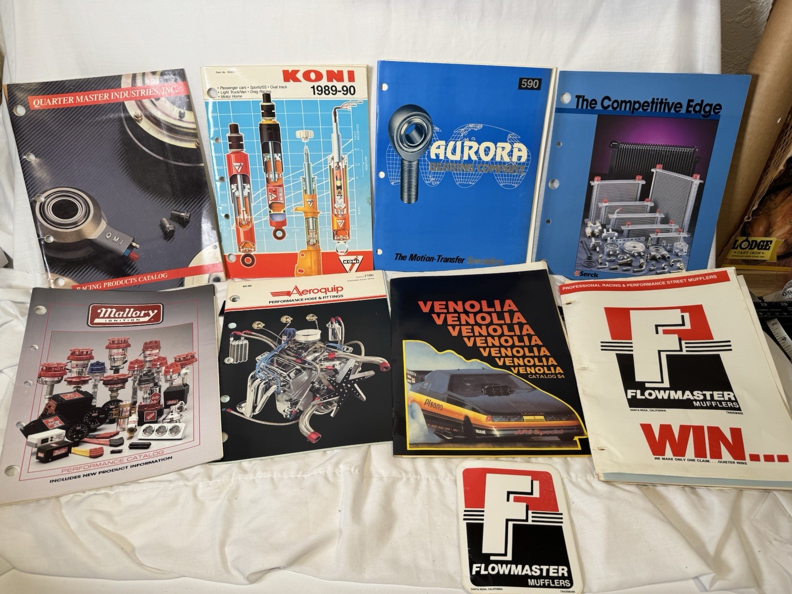 Vintage Racing Parts Catalog Binder Lot Mallory Koni Flowmaster Aeroquip