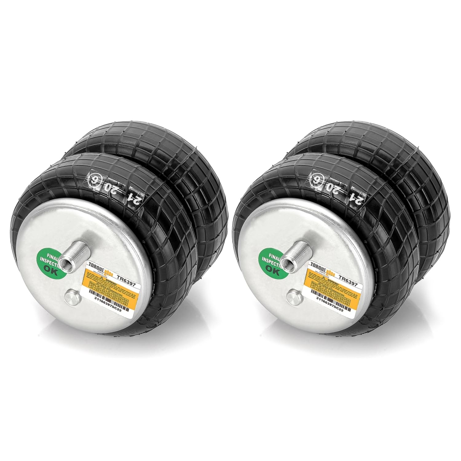 TORQUE 2 pcs of 6397 Air Spring Bag Replacement for 6397 Firestone Ride Rite and