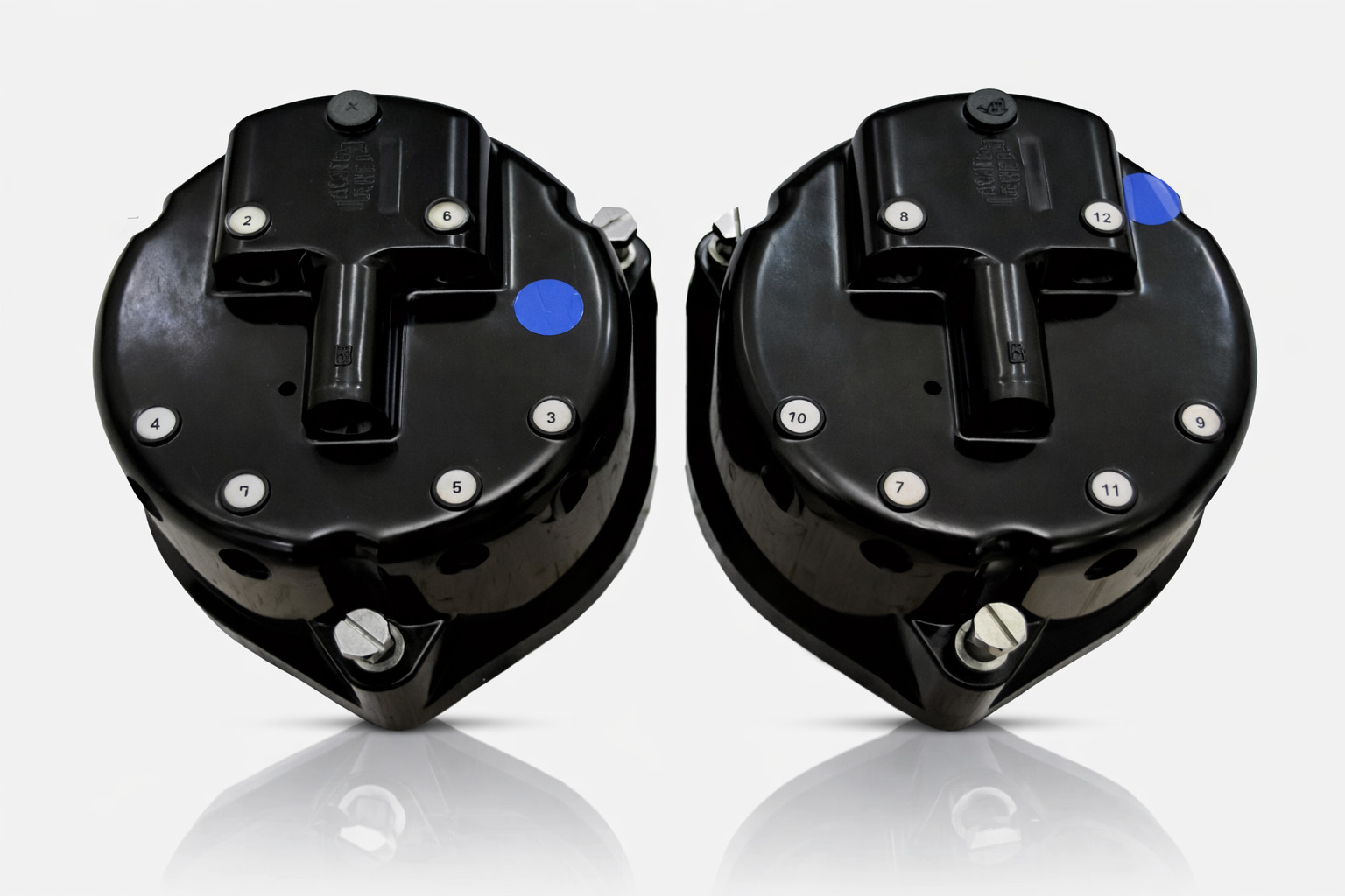 FERRARI 365 412 512 GT V12 250GT 330 GT 2+2 TESTAROSSA DISTRIBUTOR CAP PAIR OEM FERRARI 365 412 512 GT V12 250GT 330 GT 2+2 TESTAROSSA DISTRIBUTOR CAP PAIR OEM