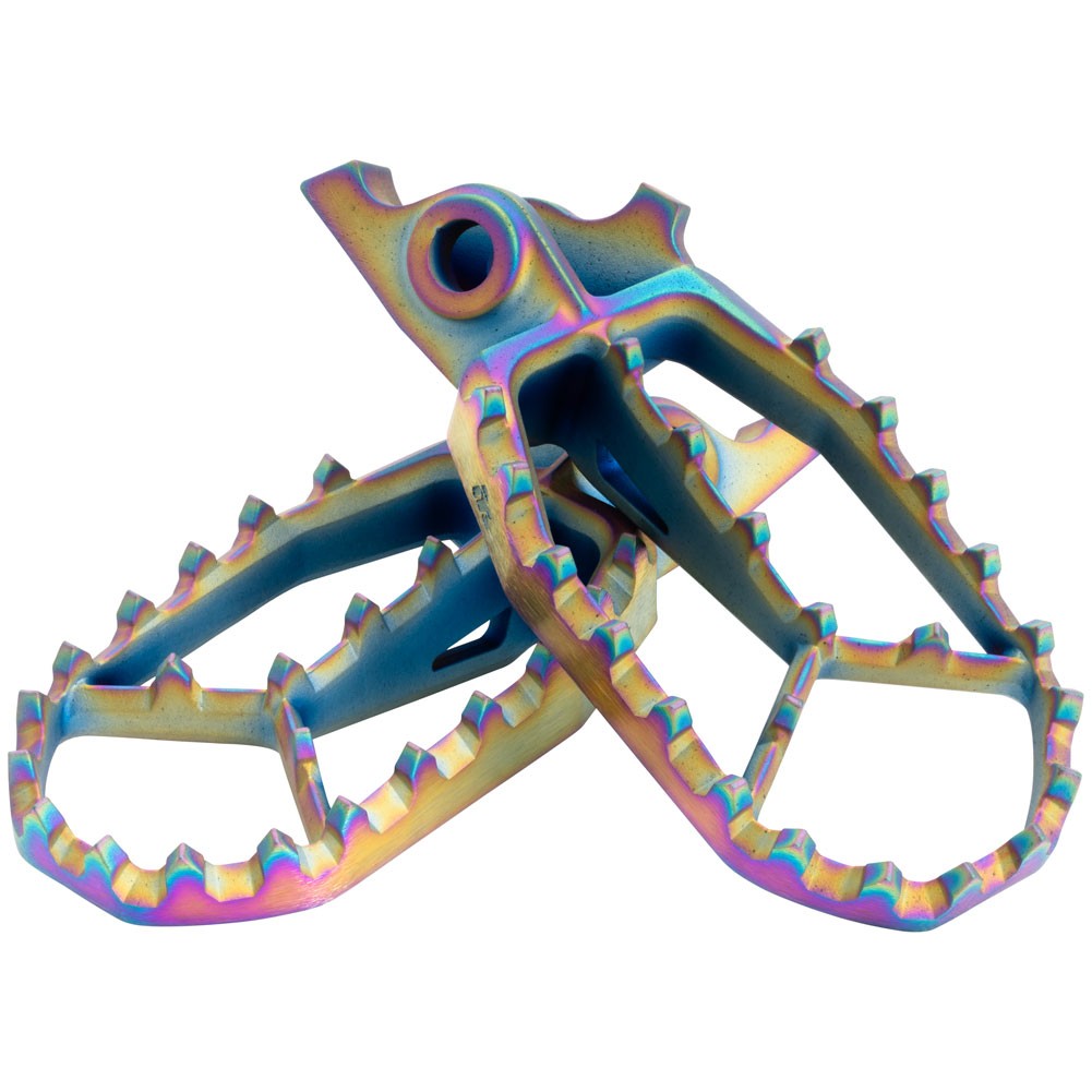 Tusk Blitz Titanium Moto Foot Pegs Jet Fuel 2169920008