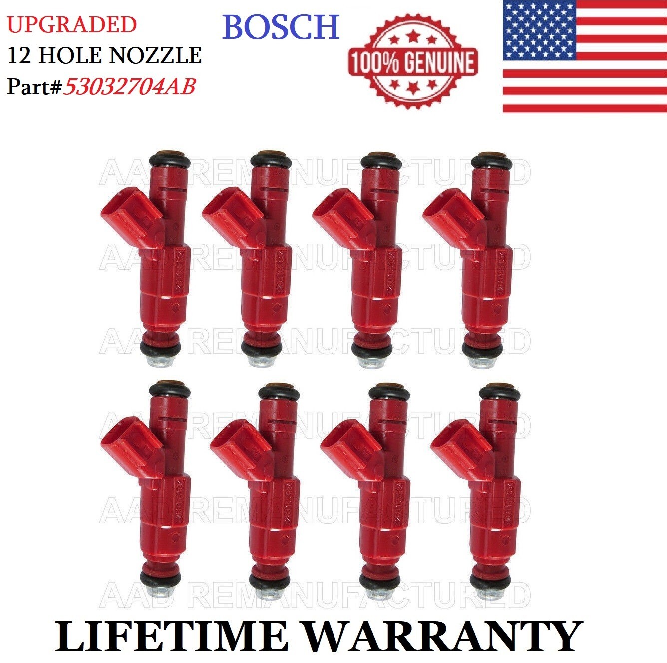 2001-07 DODGE Durango Dakota 4.7L V8 UPGRADED 8x 12 Hole Nozzle Fuel Injectors
