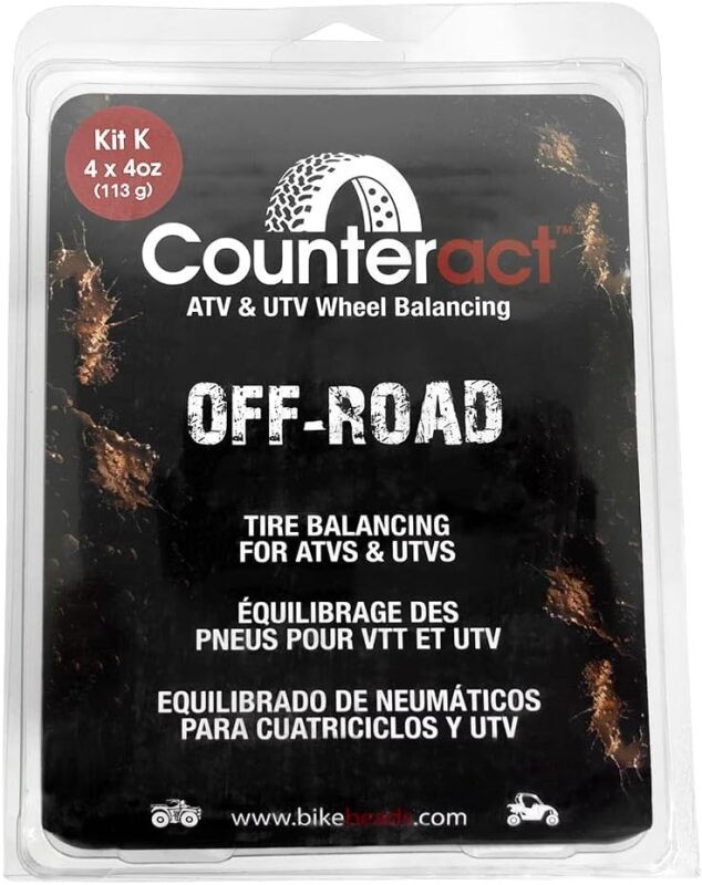 Counteract ATV/UTV Balancing Bead DIY Kit - 4 x 4 oz Bags for Powersports Counteract ATV/UTV Balancing Bead DIY Kit - 4 x 4 oz Bags for Powersports
