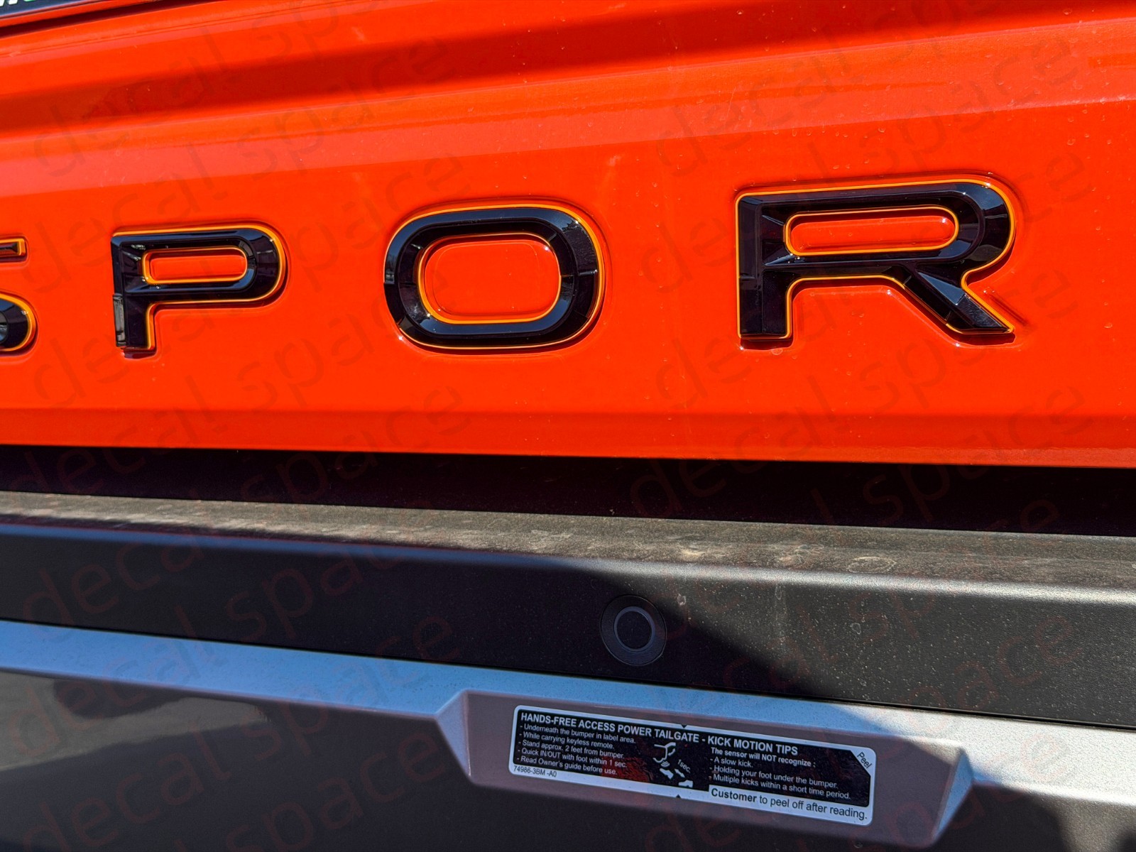 Gloss Black  2026+ Passport Rear Insert Letters Premium Double Layer ABS