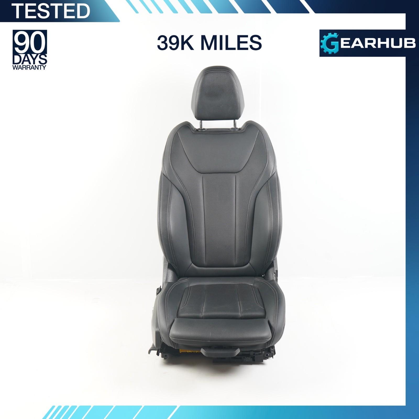 21-24 BMW G20 G22 G26 Front RIGHT  Sport Seat Black Leather Heated OEM 39K Miles