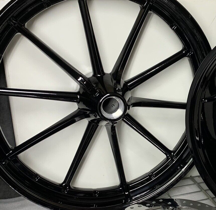 Harley FRONT Breakout Softail FXSB Mag Wheel 2013-23 CUSTOM BLACK RIM EXCHANGE