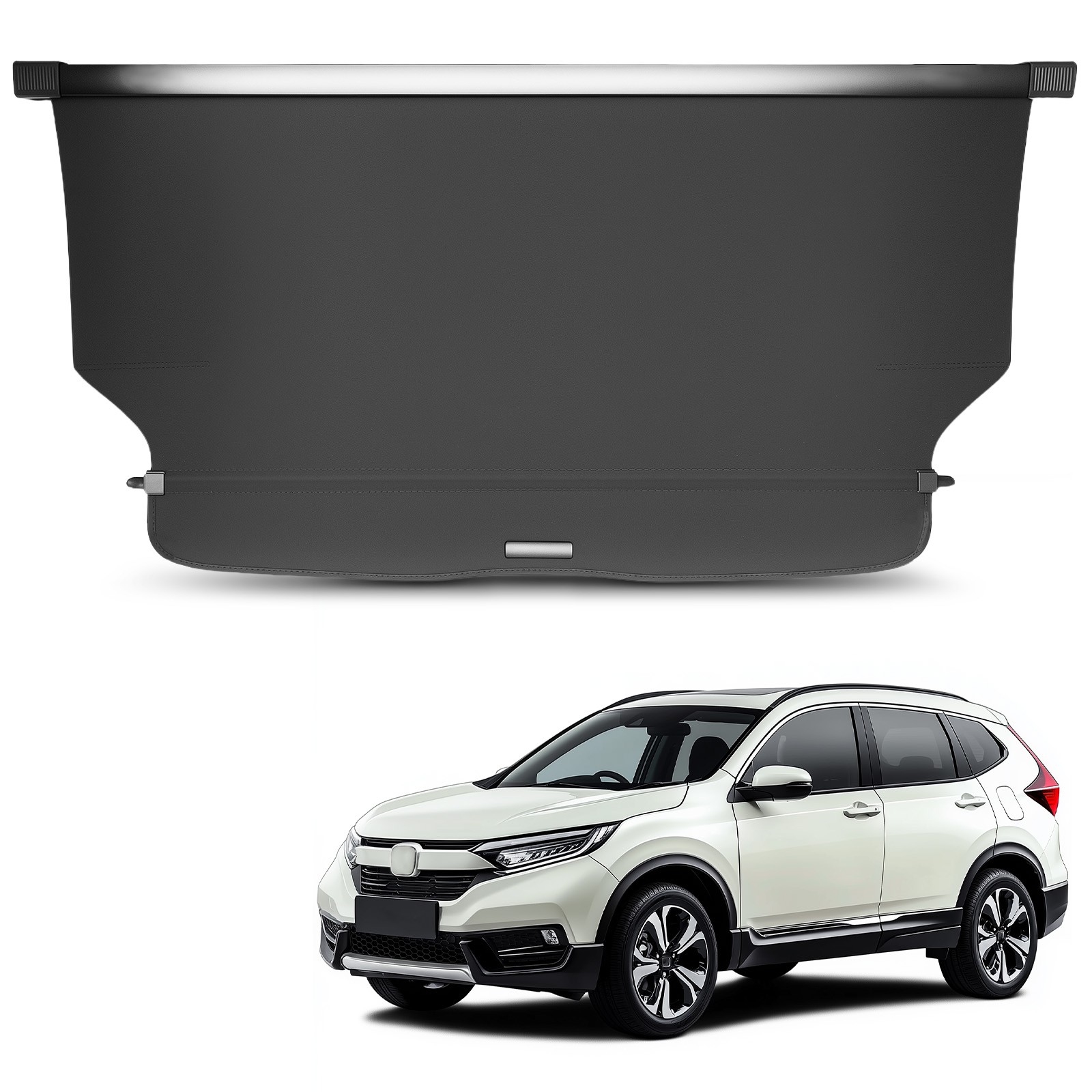 Black Rear Cargo Cover for Honda CR-V MK4 2012-2016 Retractable Trunk Shade ABS