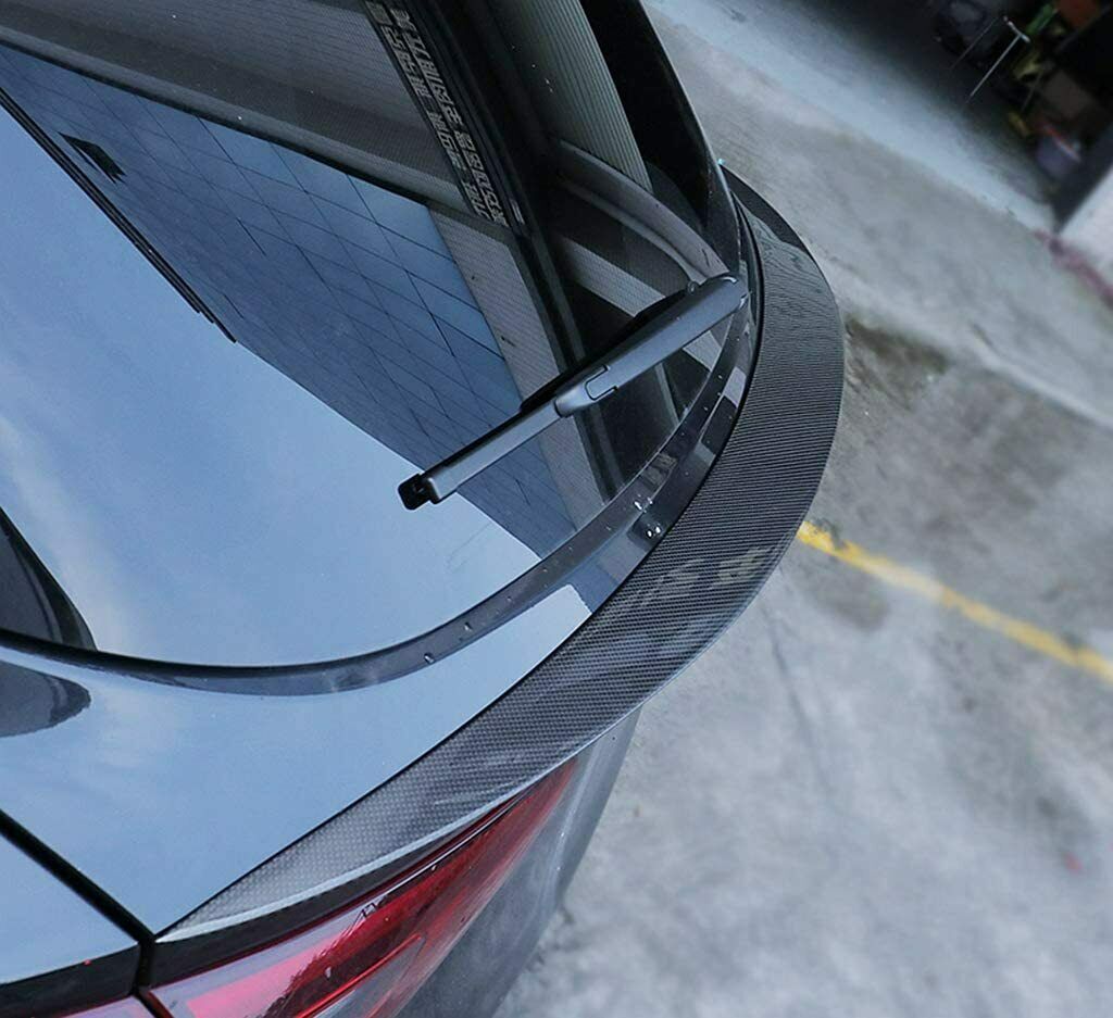 S Style Carbon Rear Tailgate middle spoiler Wing For Alfa Romeo Stelvio 17-21 20