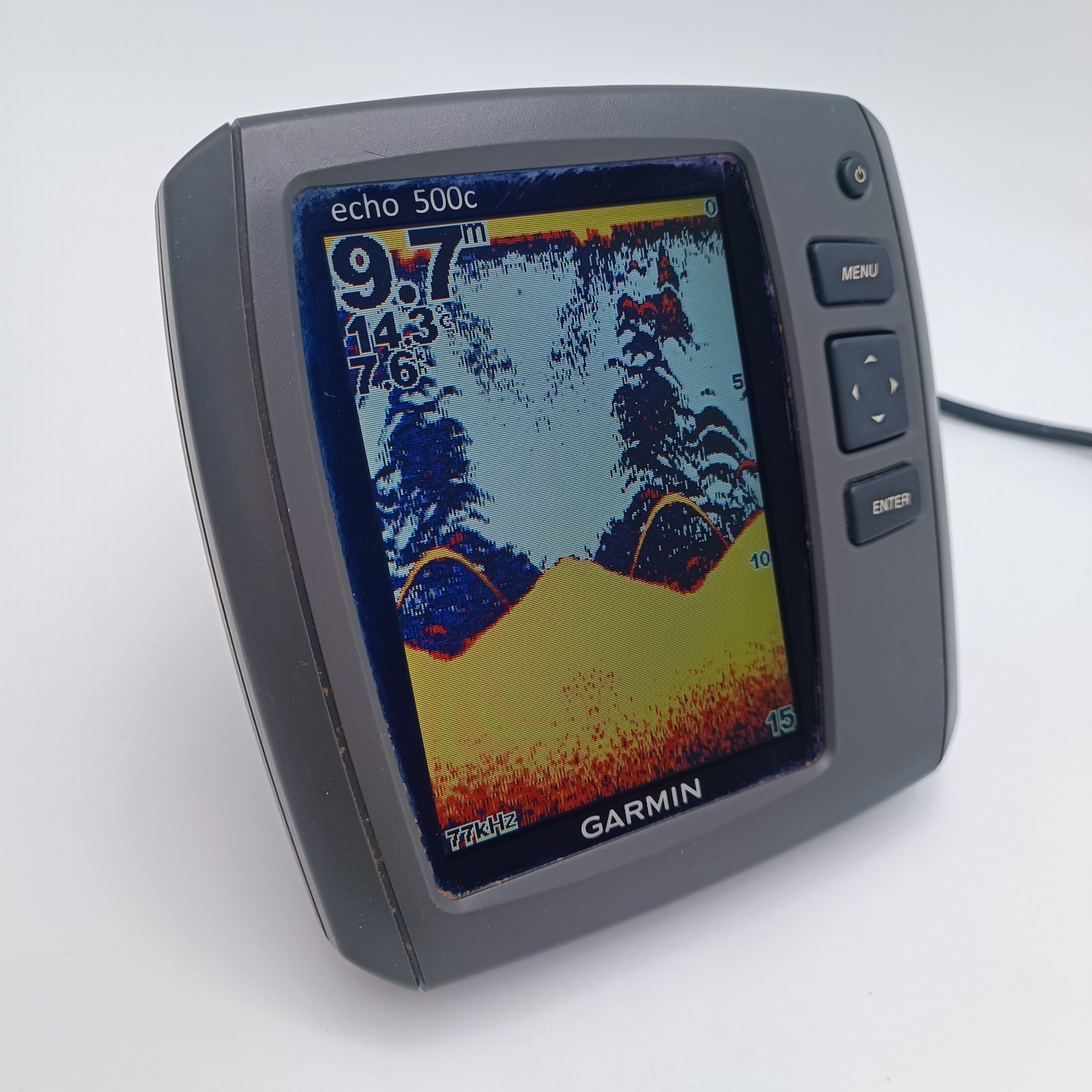 Garmin Echo 500c Sonar Fish Finder w/ Down Imaging Down Vu Sounder FishFinder
