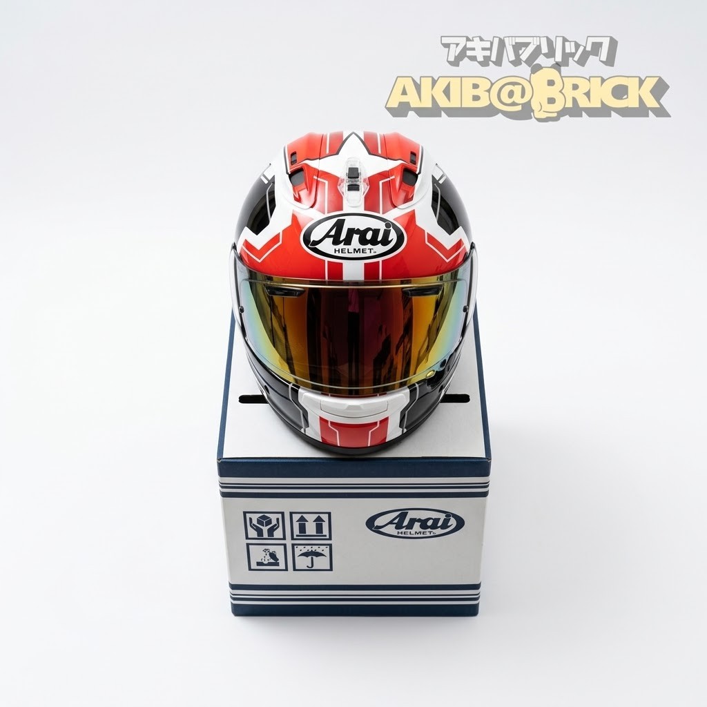 Arai RX-7X REA SB2 Red Full Face Helmet Rare Size L 59-60cm w/ Box Japan