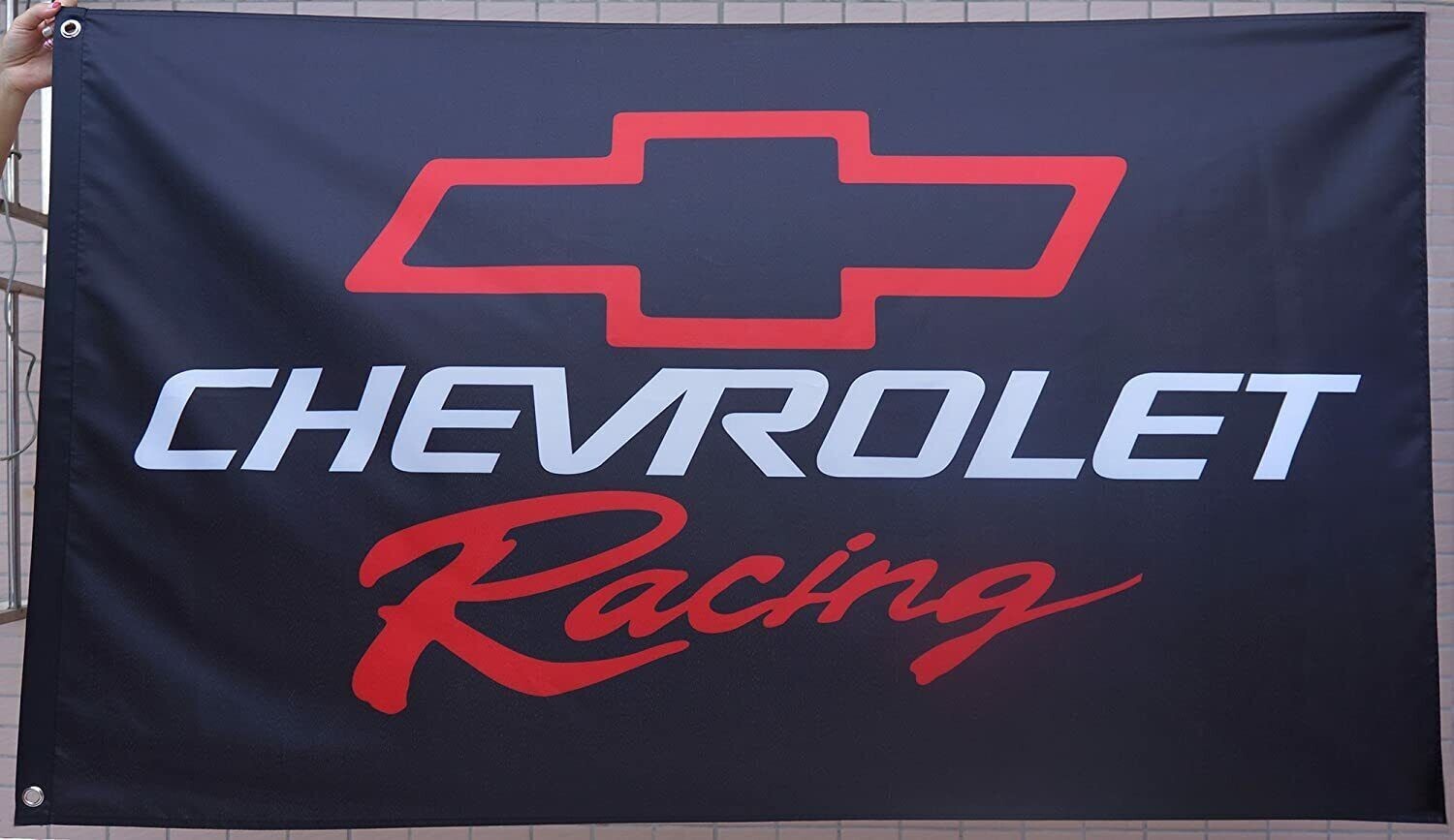 CHEVROLET RACING FLAGS LARGE 3FT X 5FT. CORVETTE, CAMARO NOVA CHEVELLE VEGA