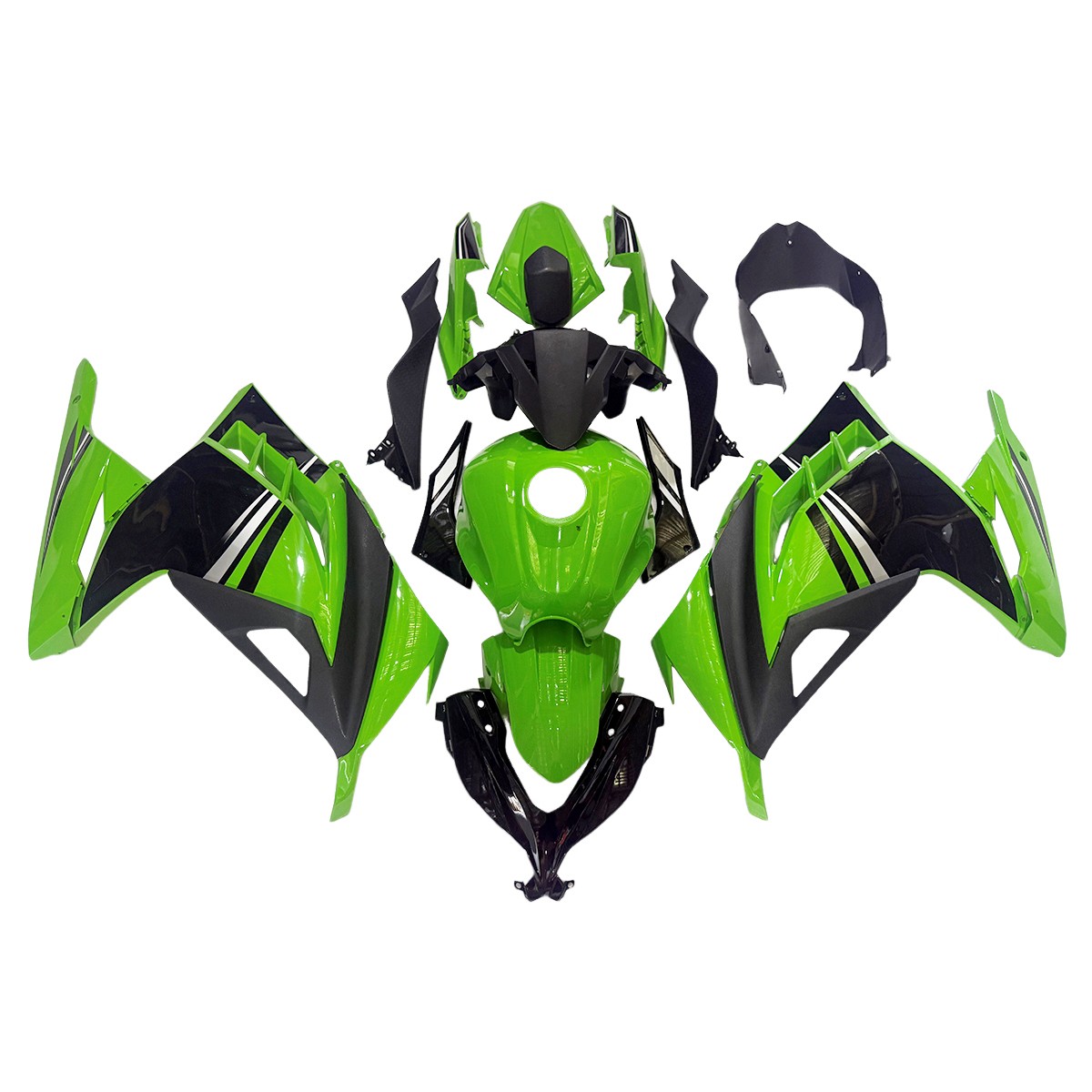Green Black Fairings Kit for Kawasaki EX300R Ninja 300 2013-2017 14 15 Body Kit