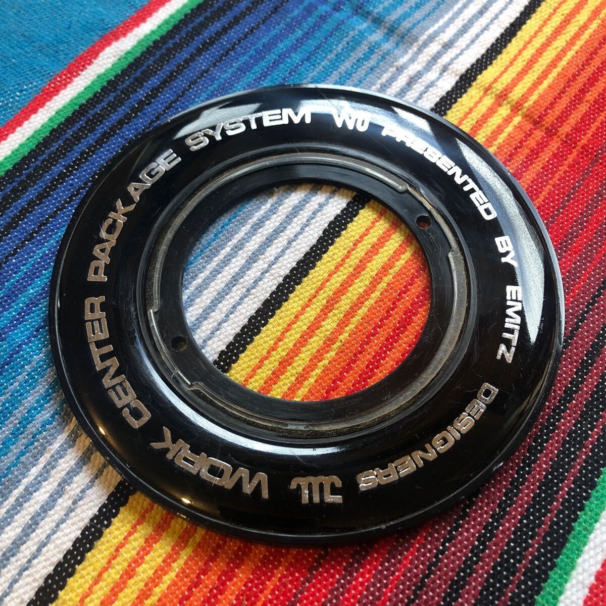 JDM Work Ewing wing work HiSo old car center cap plate beautiful black No Tires