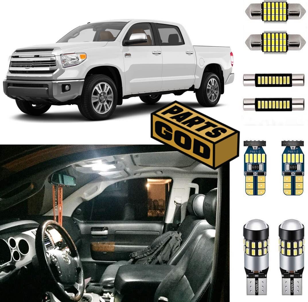 LED Interior Light Kit for Toyota Tundra (18 Piece) fits 2007-2021