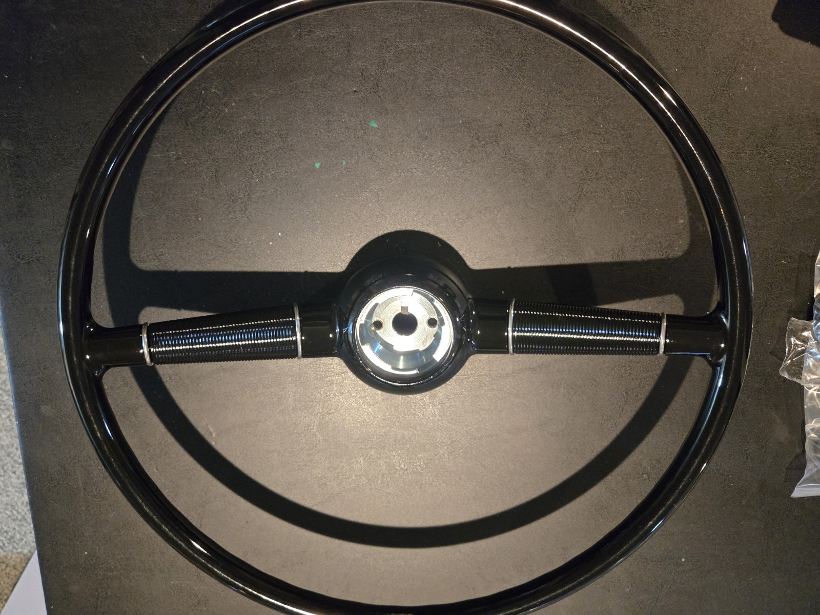 1940 Ford Deluxe Steering Wheel, Same As Original With Horn Button And...