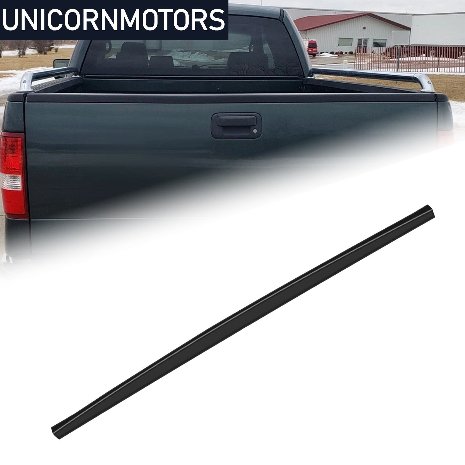 Fit 2004-2008 Ford F-150 Styleside Rear Tailgate Molding Cap Protector Spoiler