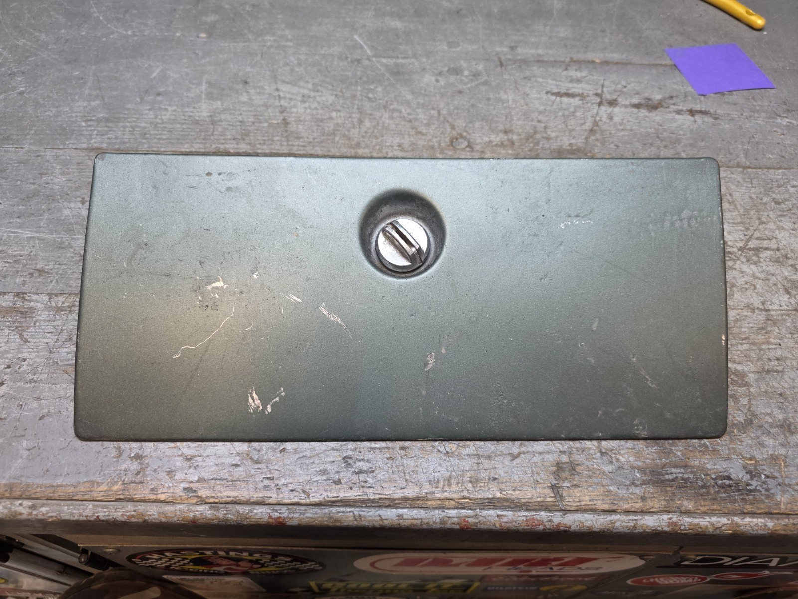 1970-74 CUDA Challenger BARRACUDA E-BODY GLOVE BOX DOOR LOCK UNTESTD AND LOOSE 1970-74 CUDA Challenger BARRACUDA E-BODY GLOVE BOX DOOR LOCK UNTESTD AND LOOSE