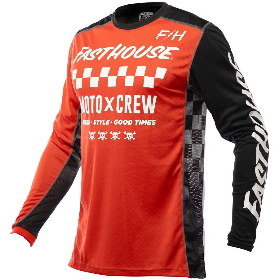 Fasthouse 2023 Grindhouse Jersey - Alpha - Red/Black, Large 2751-4010