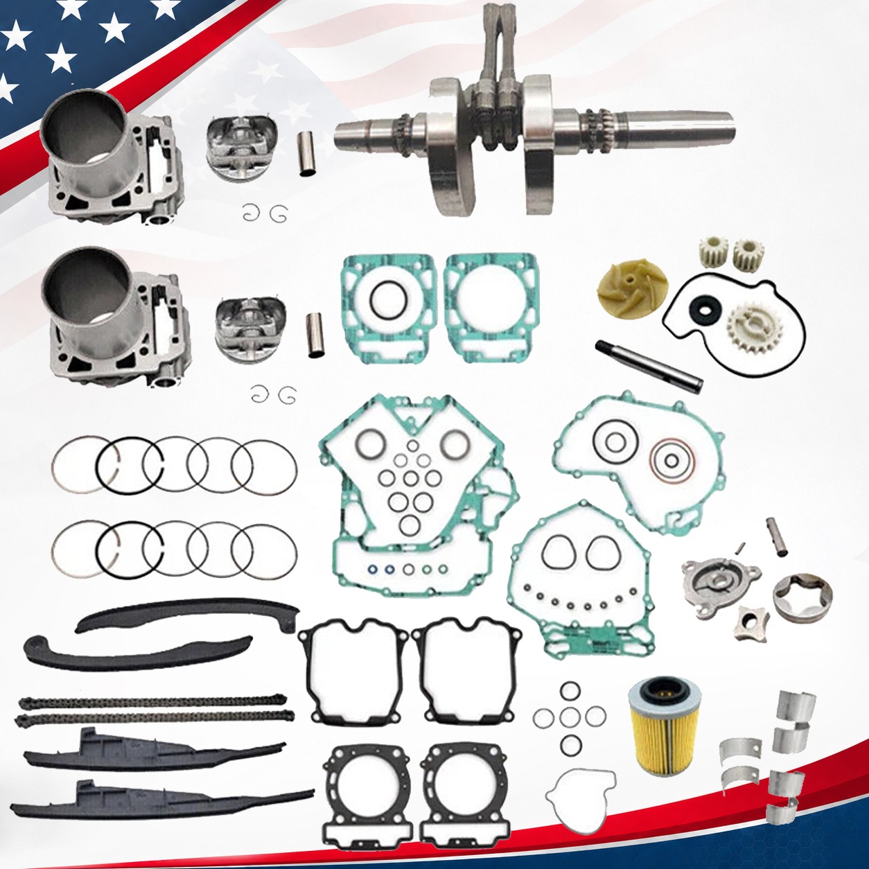 Crankshaft Cylinder Gasket Engine Rebuild Kit For Can-am 800 Outlander Commander