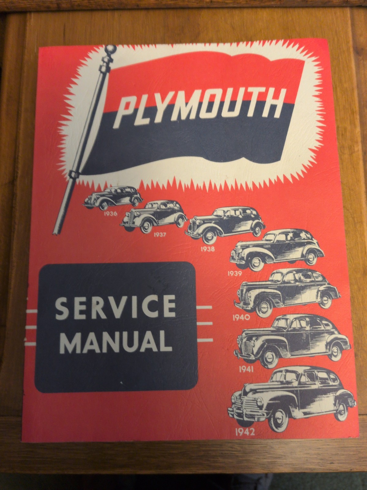Plymouth Service Manual 1936-42. Used Like New.  USA