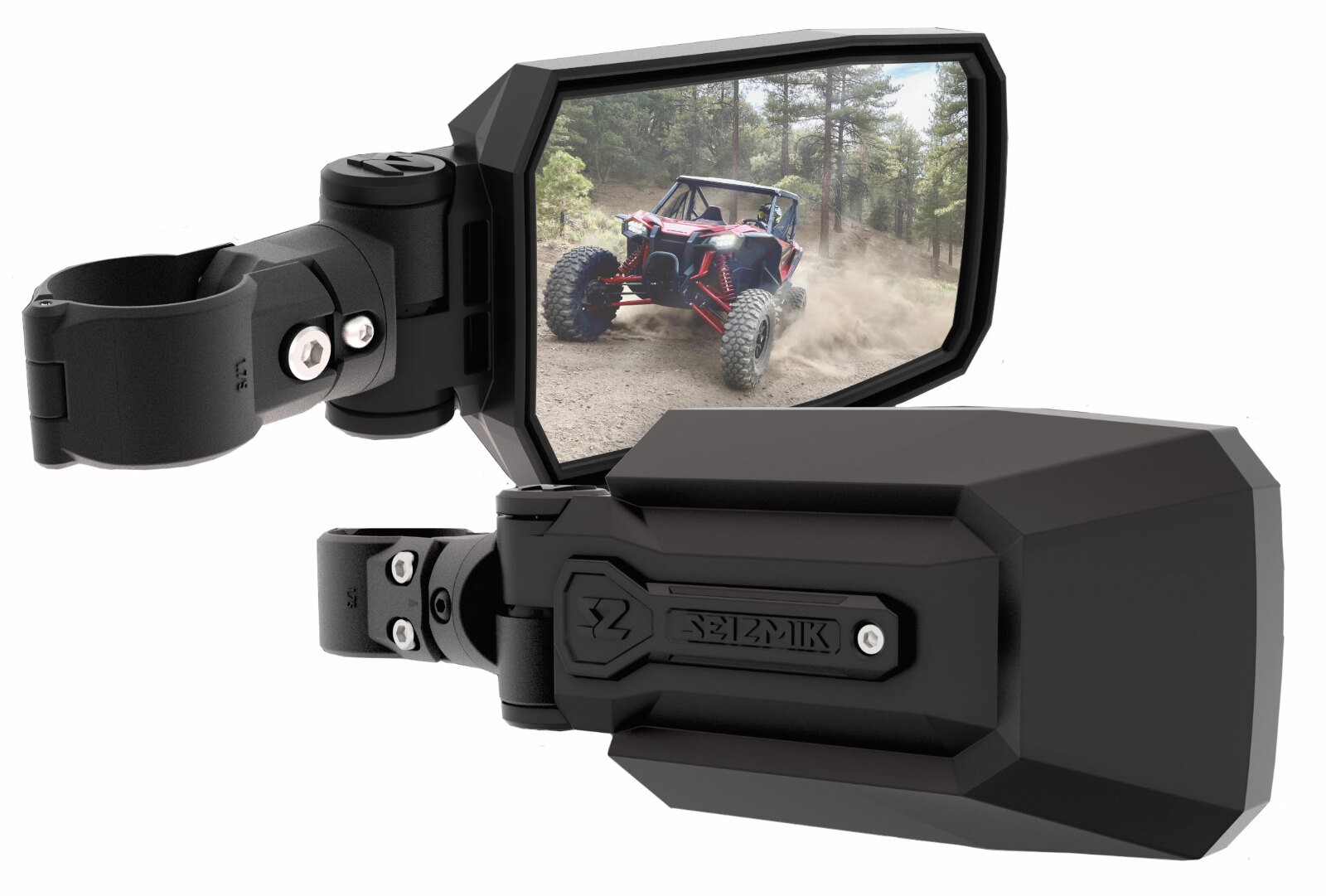 Seizmik Trailrider Side View Mirror Set for 1.75 Inch Round Tube UTV Models