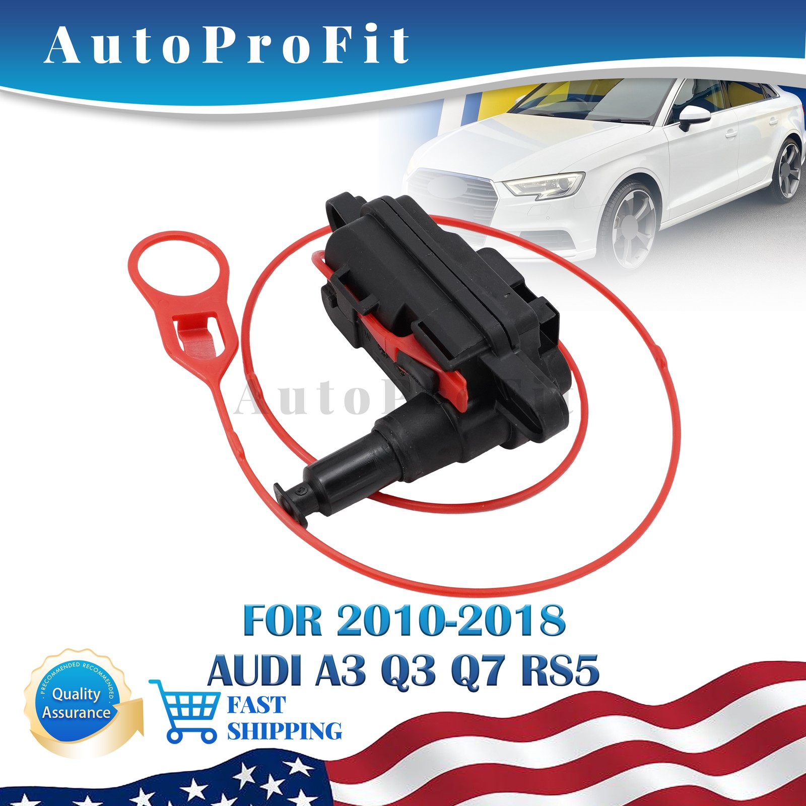 NEW 8V0862153A Fuel Filler Flap Actuator For Audi A3 Q3 Q7 RS5 2010-2018
