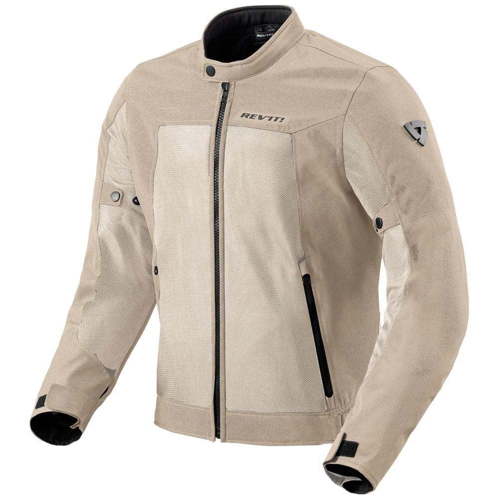 Rev'It Men's Eclipse 2 Motorcycle Jacket Sand Medium with CE Padding