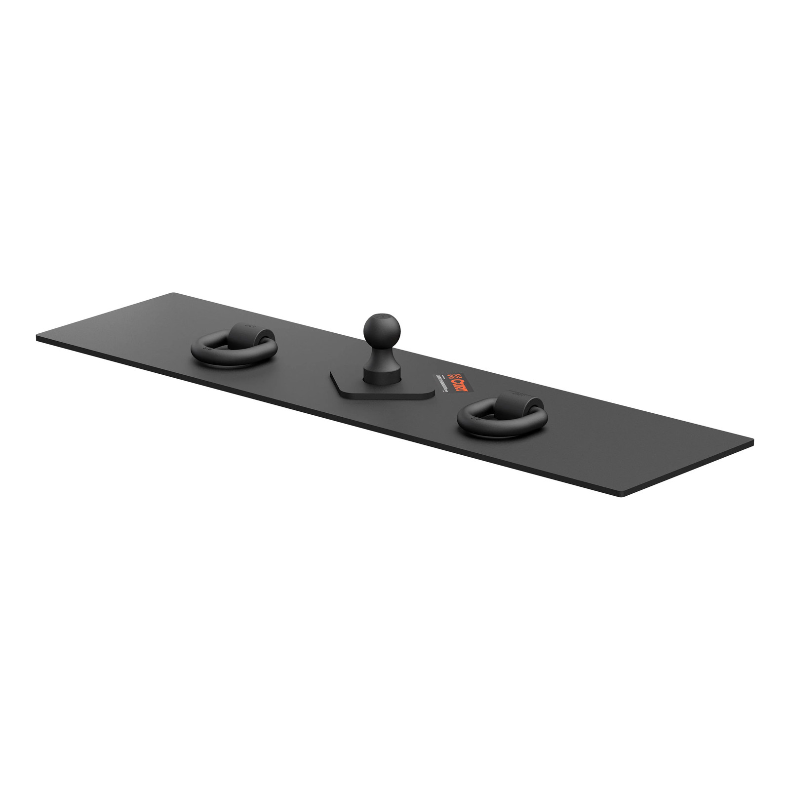 CURT 65500 Flat Gooseneck Hitch Plate 13x48in 2-5/16in Ball 1/2in Welded D-Rings