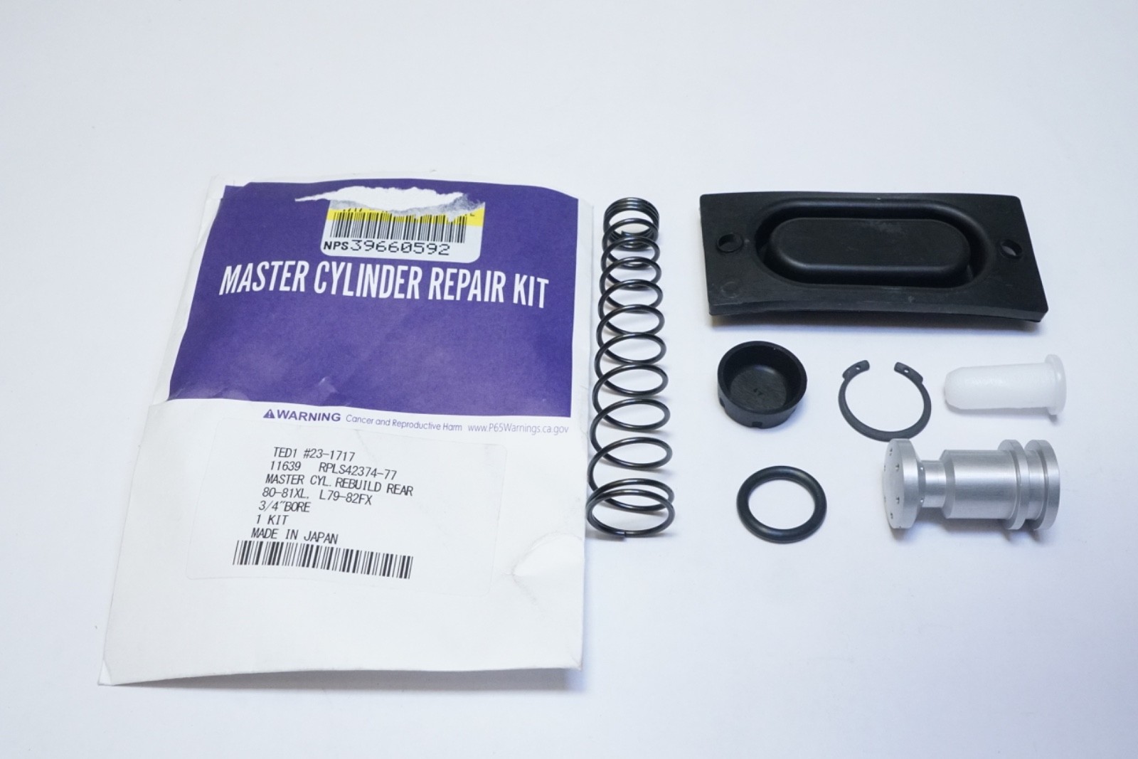 New V-Twin Rear Master Cylinder Rebuild Kit 23-1717 42374-77B Ships FREE New V-Twin Rear Master Cylinder Rebuild Kit 23-1717 42374-77B Ships FREE