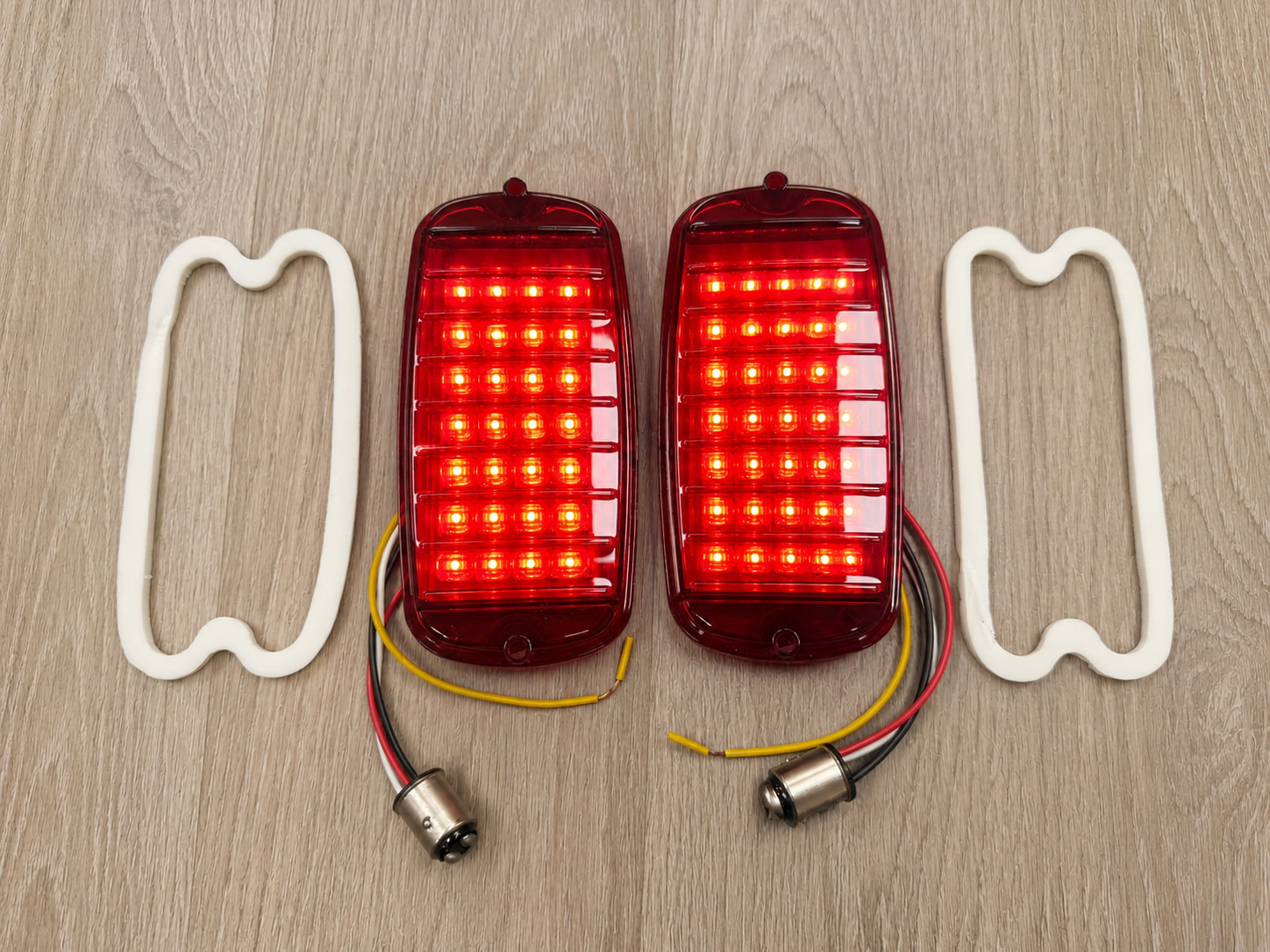 1960-1966 Chevy GMC Pickup Truck C10 C20 K10 LED Tail Light Lamp Lens PAIR 2PCS 1960-1966 Chevy GMC Pickup Truck C10 C20 K10 LED Tail Light Lamp Lens PAIR 2PCS
