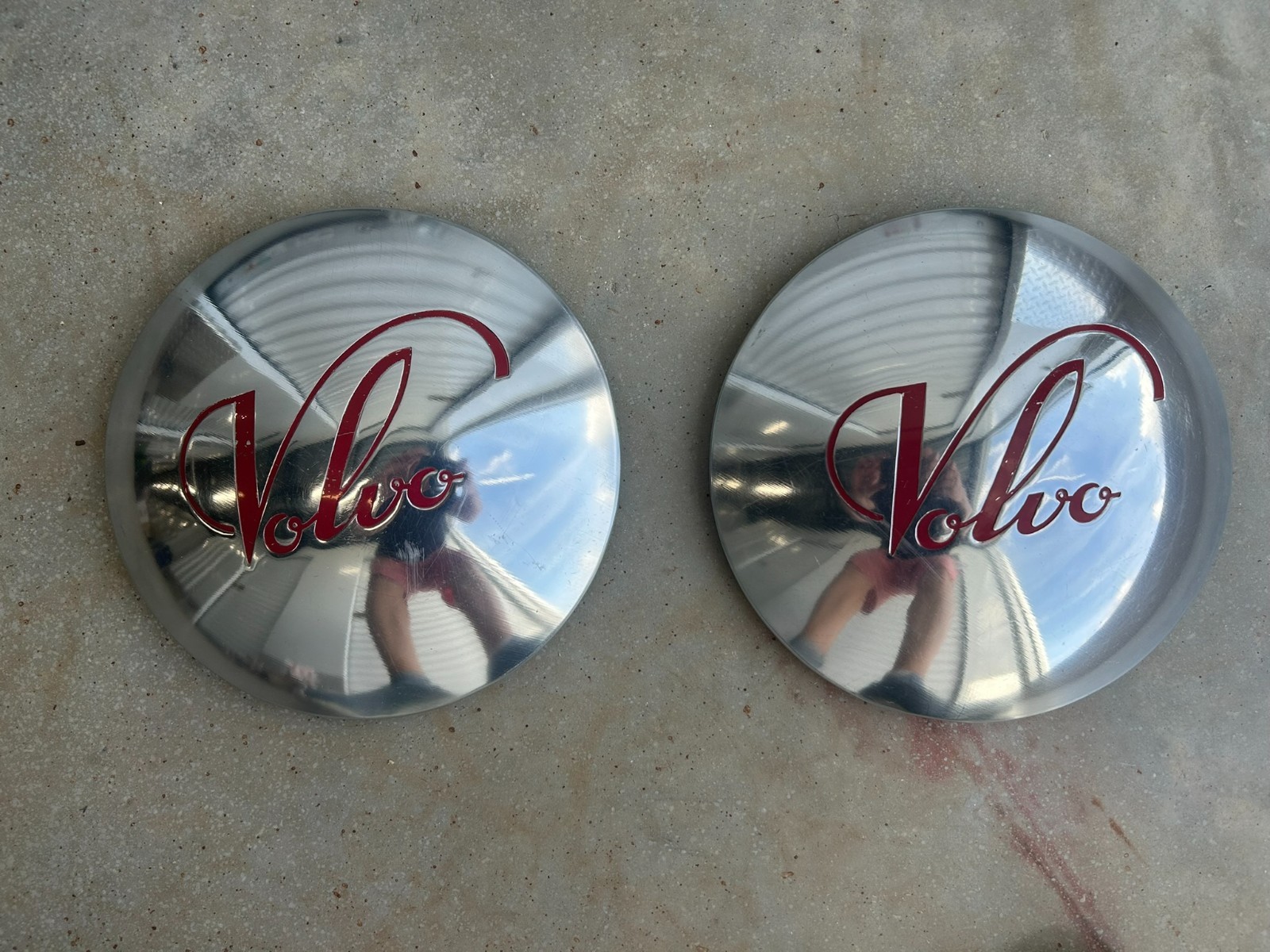 2 RARE Volvo Wheel Covers hub caps PV51 PV52 PV53 PV54 PV55 1936 1945