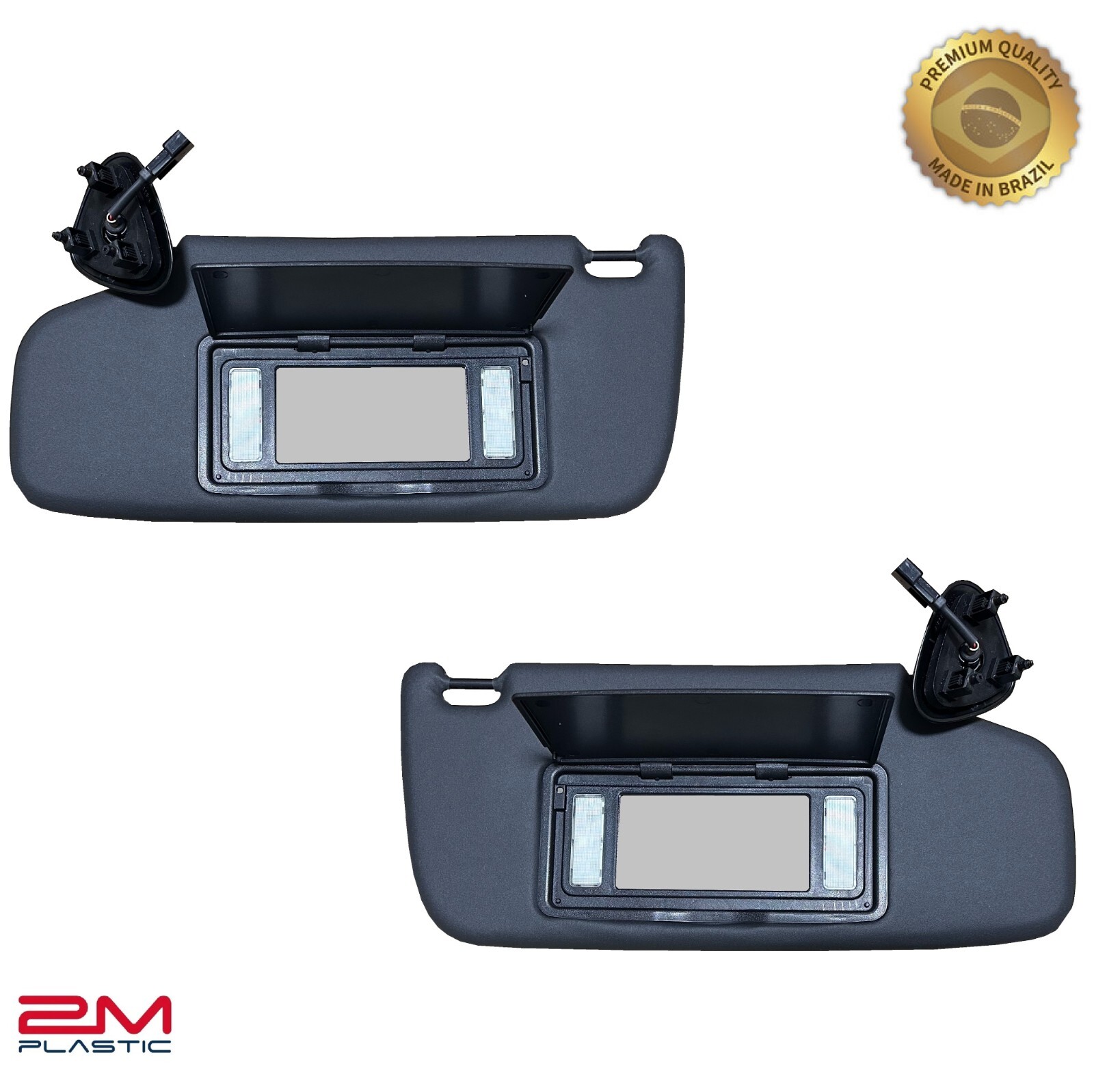 Sun Visor For Chevy Blazer S10 1995-2005 Set Pair OE Quality Black With Light