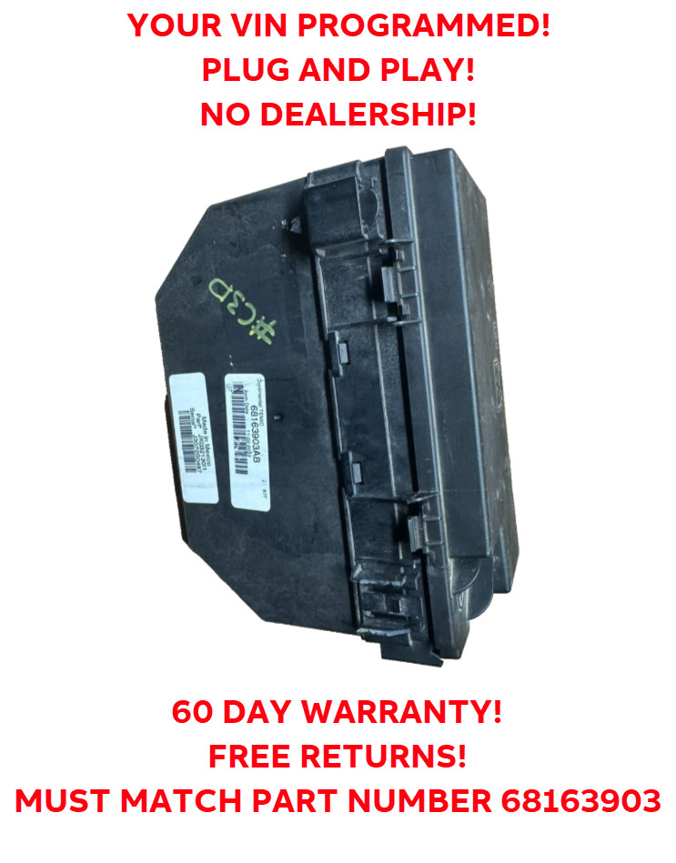 2013 Jeep Wrangler OEM Rebuilt TIPM 68163903 