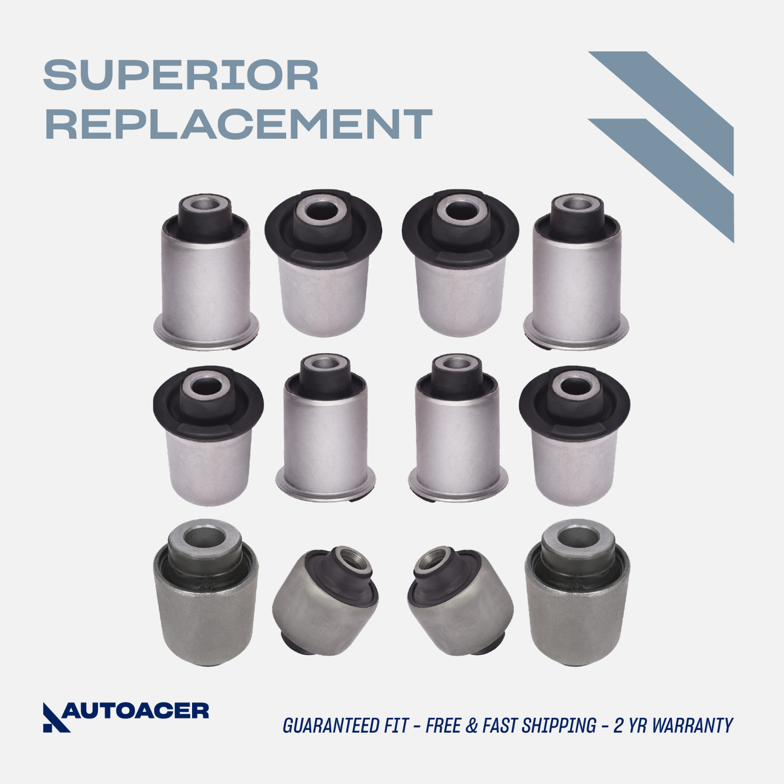 AUTOACER - 12p Rear Upper Lower Control Trailing Arm Bushings For Pathfinder 05-
