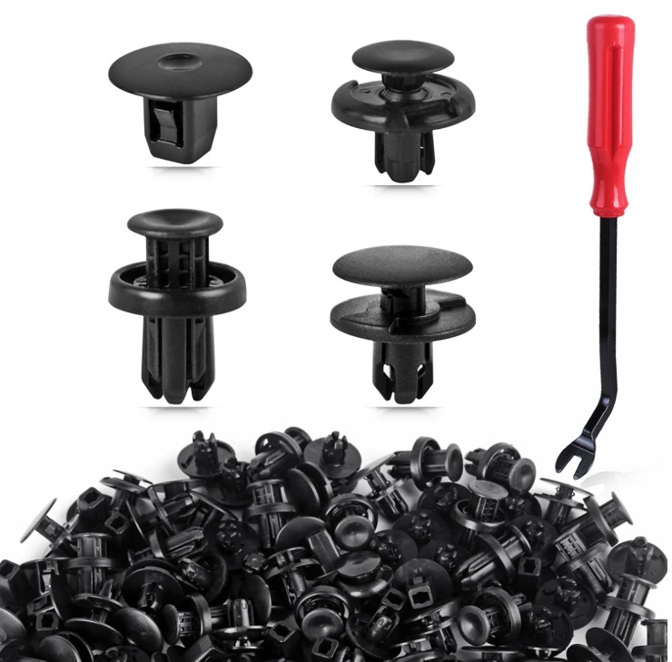 Kit clips de retención automotriz, 121 piezas, 4 tamaños, ajuste universal