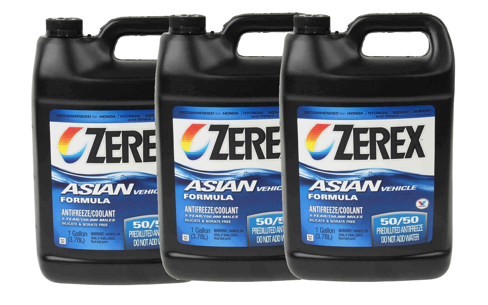 Zerex Set 3 Gallon Coolant Antifreeze 50/50 PreDiluted For Acura Accord CR-V