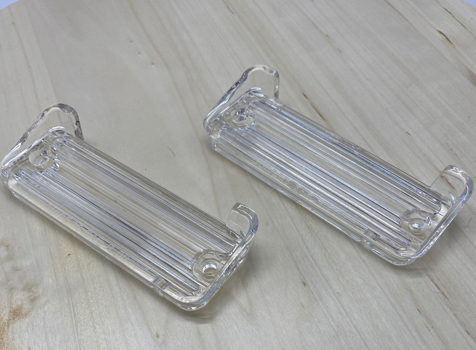 1966 1967 Chevrolet Impala Caprice Rear Backup Lamp Lens Clear Pair