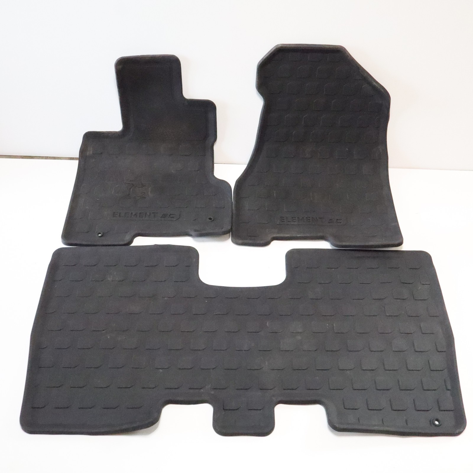 2007-2010 Honda Element SC Floor Mats Set of 3 Rubber Floor Mats