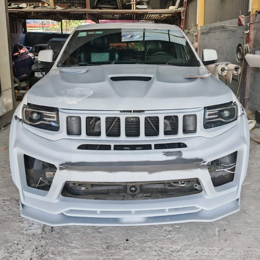 Top Grille For Jeep Grand Cherokee Wk2 New Fiberglass Upper Grille WK2 2012 +